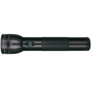 Mag-Lite Standard Flashlight, 2 D, 27 Lumens, Black, Hangpak