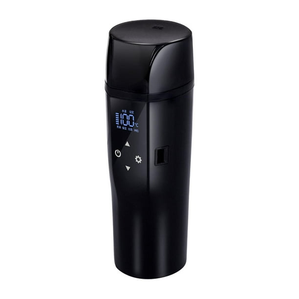 Taza eléctrica portátil Sunnimix 450ml 12V 24V acero inoxidable calefacción Control táctil