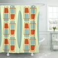 thumbnail image 1 of ABPHQTO Orange Culture Retro 1950S Tiki Surfboard Green Abstract 50S Cortina de Ducha 150x180 cm, 1 of 1