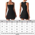 thumbnail image 2 of Vestido De Tirantes Finos Vestido ajustado de mujer Estilo sexy Vestido sin mangas Cuello cuadrado Slim Fit Traje diario Cgtredaw Xl Negro para Mujer, 2 of 5