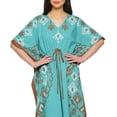 thumbnail image 4 of Moomaya Kaftan de Plage, Paréo de Bikini, Robe Longue Maxi Caftan pour Femmes, 4 of 6