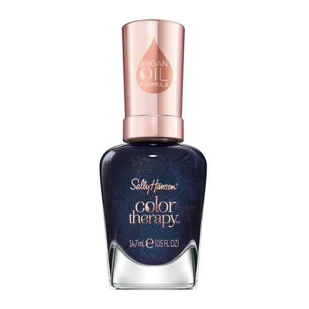 Sally Hansen Color Therapy Nail Polish, Time for Blue, 0.5 oz ...