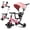 Pink, variant on WLRETMCI 7 in 1 Toddler Bike, Tricycle for Toddlers 1-5 Year Old with UV Canopy, Balance Bike with Parental Control Handle, Adjustable Seat Height, Removable Pedal, Backrest (Pink)