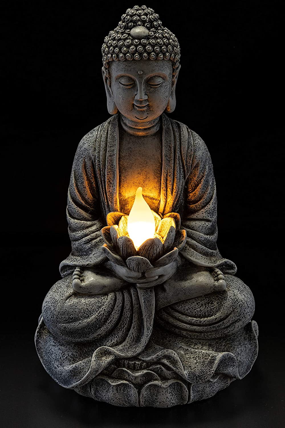 buddha solar light