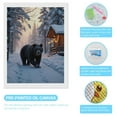 thumbnail image 3 of Diamond Art Kits for Adults, Bear Winter Cabin Snow Forest 5D Diamond Painting Kits for Adults Beginners, DIY Full Drill Diamond Painting, Gem Art and Crafts 12x16, 3 of 7