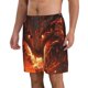 thumbnail image 2 of Fotbe Magma Fire Black Dragon Trajes de Baño Estampados para Hombre, Shorts de Verano de Secado Rápido, Ropa de Playa, Bañadores-Small, 2 of 6