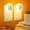 Amber, variant on YUNOVA 2 Pack Dusk to Dawn Night Light Plug in Wall, Auto On/Off 0.5W LED Nightlight with Warm White Light, Safe Night Lights for Bedroom Bathroom Hallway Kitchen Nursery