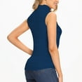thumbnail image 5 of ANYFIT WEAR Womens Mock Turtleneck Tank Top Sleeveless SLim Fit Top Basic Solid Layer Shirt, 5 of 7