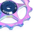 thumbnail image 4 of 2x Polea del transporte de de , rueda jockey del desviador trasero de aluminio 7075 11T / 13T Cola desviador trasero de bicicleta, 4 of 7