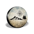 thumbnail image 1 of Cozipink Nature Mountain Compass - Funda De Repuesto Para Neumáticos De Repuesto, Resistente A La Intemperie, Universal, Para Remolque, Rv, Suv, Camión, Camper, Remolque De Viaje, 14", 15", 16", 17", 1 of 5