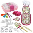 thumbnail image 1 of Set de utensilios de cocina Chef para niños, juguetes de cocina y repostería, 1 of 5