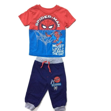 

Spiderman Boys T-Shirt Sweatpants Set - Baby Size 12M 18M 24M Marvel 18M