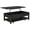 Black, variant on Coaster Payne 48" Coastal Wood Mobile Lift Top Coffee Table in Distressed Brown