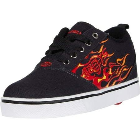 

Heelys girls Wheeled Footwear Skate Shoe 0 BLACK/RED FLAMES