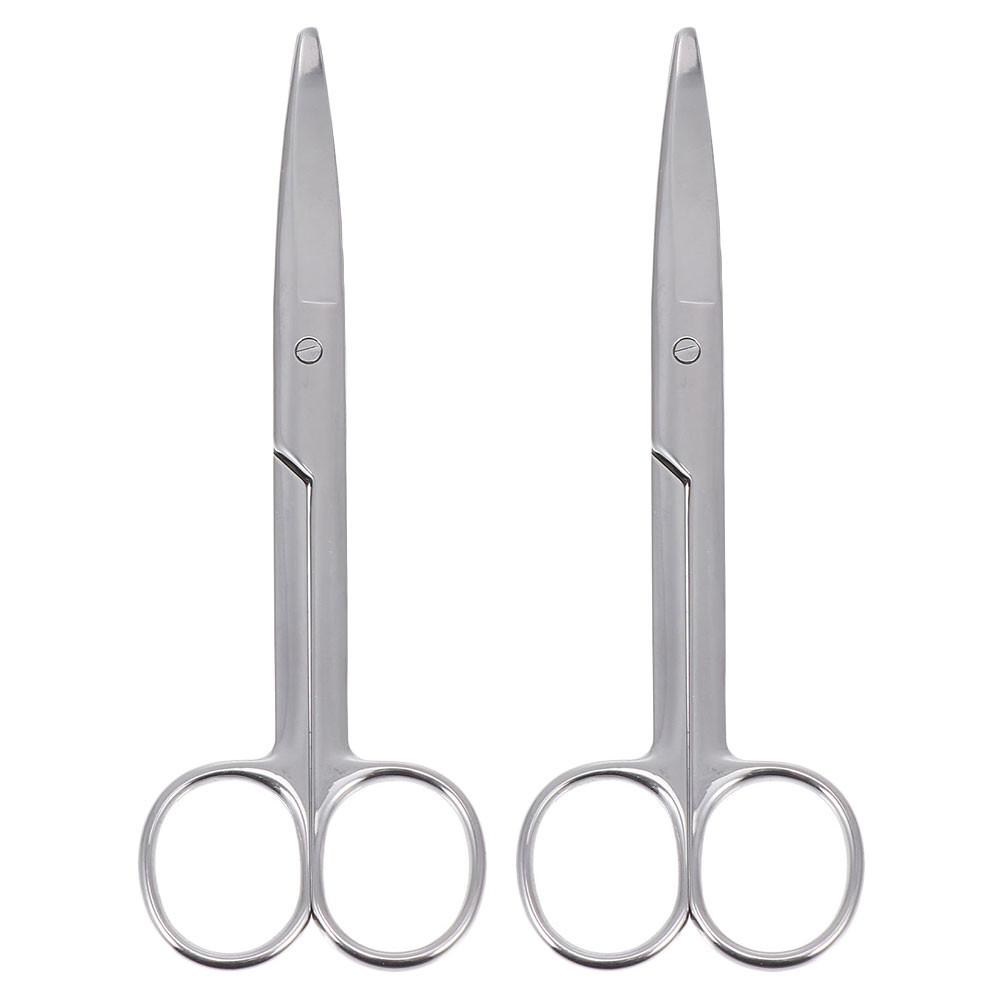 2pcs Stainless Steel Durable Ostomy Scissors Blunt Head Scissors