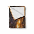 thumbnail image 2 of Zombie Soft Flannel Fleece Blanket, Burning Town Urban Chaos with Human Silhouettes in Street Pattern Print, Cozy Plush for Indoor and Outdoor Use, 50" x 70", Amber Mauve Seal Brown, by Ambesonne, 2 of 6