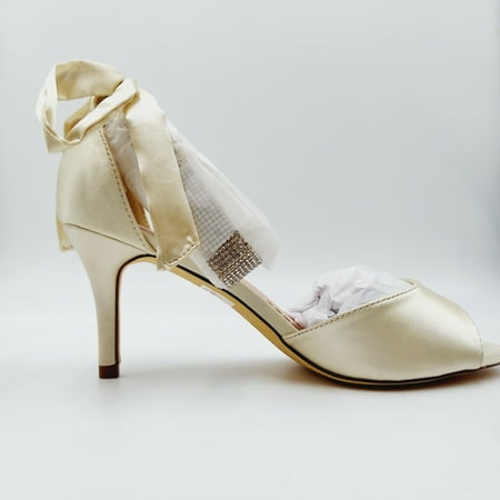 Journee Collection Briela Women's High Heels Sandal, Cream, Size 8, 1 Pair