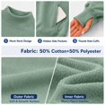 thumbnail image 6 of Mock Neck Sweatshirt Women Oversized Turtleneck Pullover Long Sleeve Casual Drop Shoulder Tops Fleece Sweater with Thumb Hole XL, 6 of 9