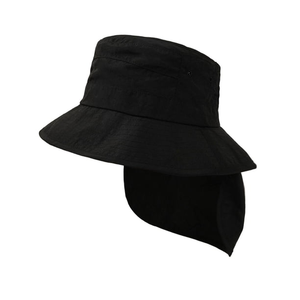 Sombrero de pescador fino de verano Sombrero plegable para el sol: tela, secado rápido, protección UV, gorra para almacenamiento en viajes y excursiones al aire libre