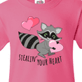 thumbnail image 4 of Inktastic Stealin' Your Heart Cute Raccoon Youth T-Shirt, 4 of 5