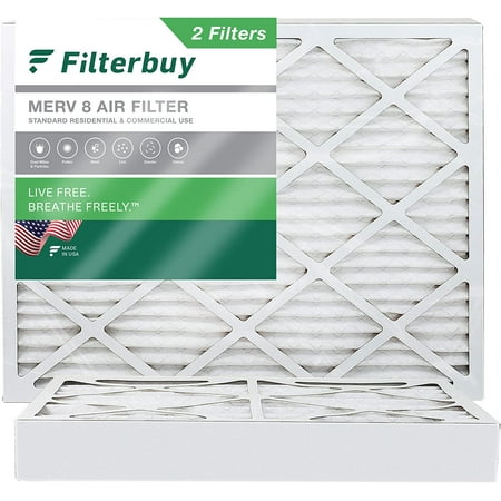 

Filterbuy 25x29x4 MERV 8 Pleated HVAC AC Furnace Air Filters (2-Pack)