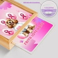 thumbnail image 4 of Faith Love Hope Cocker Spaniel Breast Cancer Awareness Survivor Acrylic Plaque with Wood Photo Frame Box Cockers Dog Lover Gifts Light Box - 02017, 4 of 5