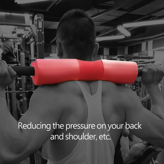 Barbell Squat Pad Neck Shoulder Protective Weight Lifting Protector, Reduce Back and Shoulder Pressure, Absorb Impacts, Lightweight and Compact with Securing Straps for Skid