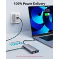 thumbnail image 3 of Hub USB-C Opxyl 11 en 1 Dock 4K HDMI VGA 100W PD, 3 of 7