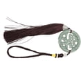thumbnail image 1 of Emoshayoga Ronda Keychain Colgante de Llavero Redondo de Cuentas de Porcelana, Atractivo y Práctico, Estilo Lindo con Borla para Bolso SY GL 008, 1 of 5