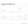 thumbnail image 2 of Kingston Brass Classic 18" Towel Bar, 2 of 2