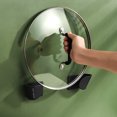 thumbnail image 4 of Soporte Para Tapa De Olla 2 piezas Pan Pot Cover Rack sin perforaciones montado en la pared Pan Cover Stand para puerta (negro) Ndcxsfigh  Libre de BPA, 4 of 5