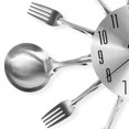 thumbnail image 4 of 14" Kitchen Cutlery Wall Clock with Forks and Spoons for Home Decor,Silver, 4 of 7