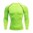 thumbnail image 1 of Jumpingount Ropa interior térmica para hombre, medias elásticas deportivas de secado rápido, ropa interior para correr en invierno, ropa deportiva para Camisetas XXXL Verde Jumpingount AP013385-12, 1 of 6