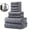 Gray, variant on 8-Piece Towel Set - Cotton, Lightweight, Absorbent, Quick-Drying Bathroom Towel, Ideal for Couples and Gifts, Bath Towel, Hand Towel, and Washcloth
