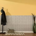 thumbnail image 2 of FASÄDE Easy Installation Hammered Crosshatch Silver Wall Panel (4' x 8' Panel), 2 of 2