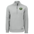 thumbnail image 2 of Men's-Cutter & Buck  Gray Portland Timbers Roam Eco Recycled Tri-Blend Quarter-Zip Sweatshirt, 2 of 3