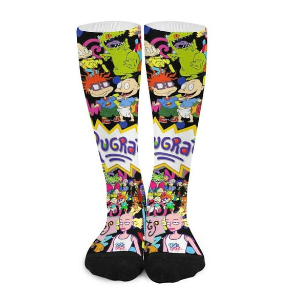 Rugrats Socks Crew Novelty Socks Casual Dress Socks Gifts For Men Women 16.5in