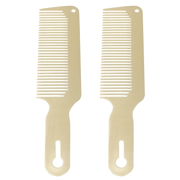 Peine de corte de acero inoxidable profesional 2pcs Peine de peinado antiestático