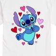 thumbnail image 3 of Lilo & Stitch - Heart Eyes Stitch - Men's Short Sleeve Graphic T-Shirt, 3 of 5