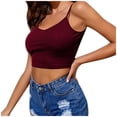 thumbnail image 2 of Viikei Womens Tank Top Camisoles for Women Plus Solid Pullover Vest Crop Tops Shirts Blouse, 2 of 9
