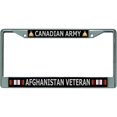 thumbnail image 1 of Canadian Army Afghanistan Veteran Chrome License Plate Frame, 1 of 1