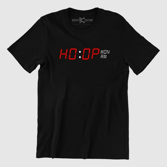Bucket Culture Hoop O'Clock T-Shirt, Unisex, Sizes S-2XL