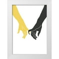 thumbnail image 1 of Uppsala Studio 14x18 White Modern Wood Framed Museum Art Print Titled - Hands Pinky, 1 of 4