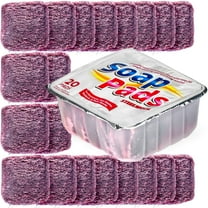 SteadMax Steel Wool Soap Pads, Heavy Duty Metal Scouring Pads, 20 Count Value Pack