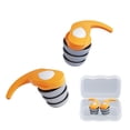 thumbnail image 3 of 1 Par Tapones para Los Oídos Silicona Con Succión Ruido Resistentes Al Dormir Nadar) Rojo Naranja, 3 of 7