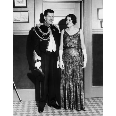 Marine Corps Dress - Gene Tunney And Wife Polly Lauder Tunney In Formal Attire He Is Wearing A Dress Uniform Of The Marine Corps Tunney Served In The Marine Corps Branch Of The Connecticut State Militia The Couple Married