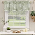 thumbnail image 3 of Sage Green Leaves Valances for Windows, Decorative Rod Pocket Window Valance Curtains, Vintage Abstract Art Botanical Short Curtain Drapes for Kitchen/Bathroom/Living Room, 2 Panels, 54" W x 18" L, 3 of 8