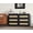 Black, variant on Luku Rattan 6 Drawer Dresser for Bedroom, Modern Farmhouse Wood Closet Dresser, Compact Chest of Drawers, Easy to Assemble, for Nursery, Entryway, Apartments