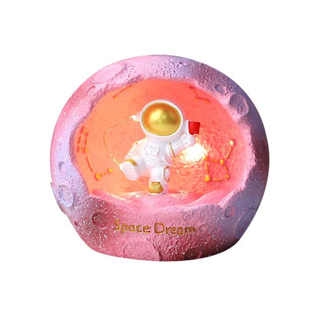 Lámpara de Figuras de para regalos de cumpleaños Oficina Niñas Niños Rosa Yuyangstore Lámpara de astronauta