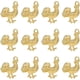 thumbnail image 1 of 1 caja con 30 dijes de gallo chapados en oro de 18 quilates. Figuras de animales de granja, ideales para la creación de joyas. Perfectos para Pascua, fiestas, manualidades y proyectos para adultos., 1 of 6